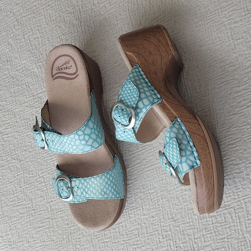 Dansko Sophie Platform Leather Sandals